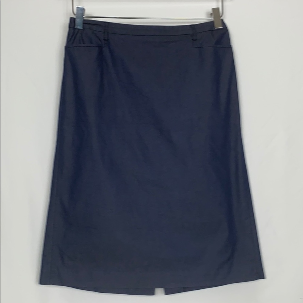 BCBG blue pencil skirt size 4